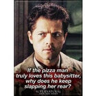 Gamers Guild AZ Novelties Magnet: Supernatural Castiel Pizza Man Ata-Boy Inc