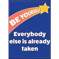 Gamers Guild AZ Novelties Magnet: WTIA Be Yourself Ata-Boy Inc