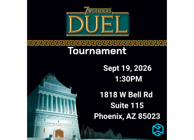 Gamers Guild AZ NPHX - 9/19 @ 1:30pm - 7 Wonders Duel Tournament Gamers Guild AZ