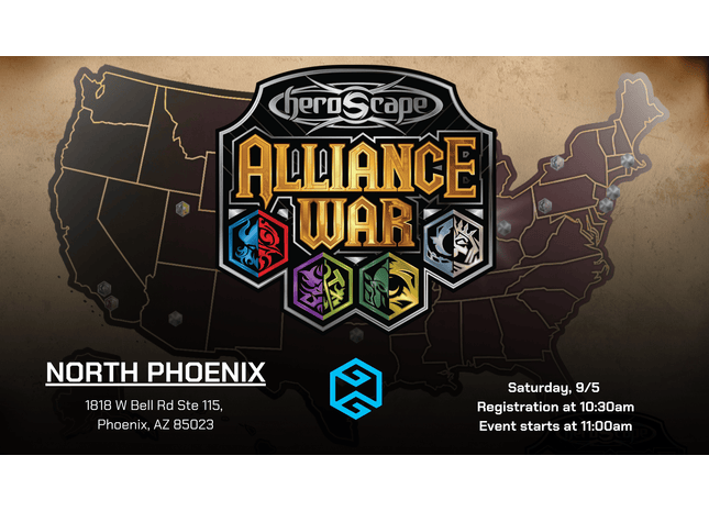 Gamers Guild AZ NPHX - 9/5 @ 11am - Heroscape Alliance War Tournament Gamers Guild AZ