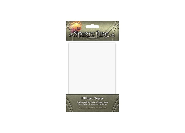 Gamers Guild AZ Orange Nebula Spirit Fire: Card Sleeves: Clear (100ct) (Pre-Order) GTS