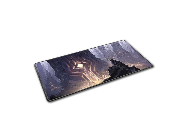 Gamers Guild AZ Orange Nebula Spirit Fire: Neoprene Realm Playmat: The Slabs Realm (Pre-Order) GTS