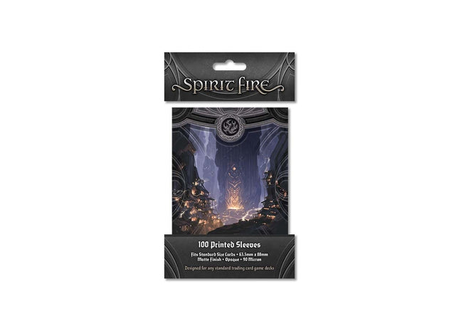 Gamers Guild AZ Orange Nebula Spirit Fire: Opaque Printed Sleeves: Secret Chamber (Black) (Pre-Order) GTS