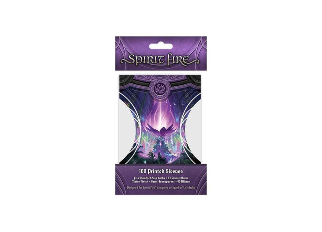 Gamers Guild AZ Orange Nebula Spirit Fire: Semi-Transparent Printed Sleeves: Spirit Bloom (Purple) (Pre-Order) GTS