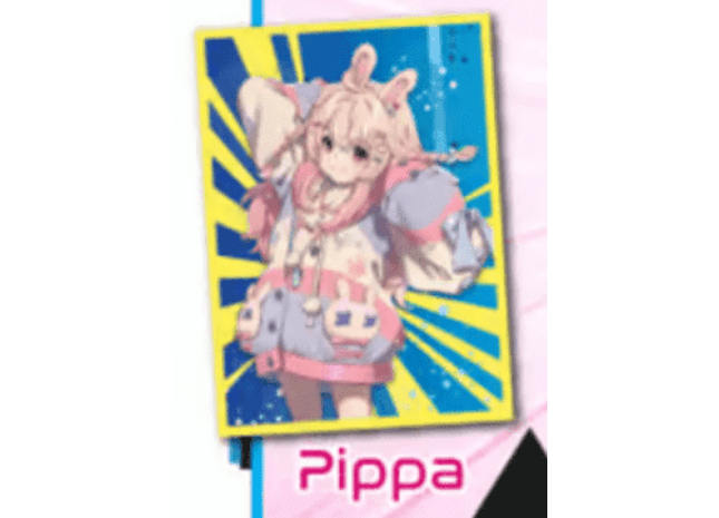 Gamers Guild AZ Oshi Push! Oshi Push! - 60-Count Oshi Push Art Sleeves - Pippa (Pre-Order) Kickstarter