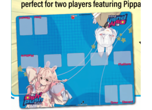 Gamers Guild AZ Oshi Push! Oshi Push! - Pippa & Tenma 2-Player Playmat (Pre-Order) Kickstarter