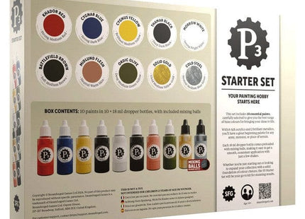 Gamers Guild AZ P3 P3: Starter Box Of 10 Paints (18ml, 2025 Edition) (Pre-Order) ACD Distribution