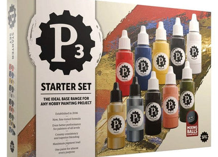 Gamers Guild AZ P3 P3: Starter Box Of 10 Paints (18ml, 2025 Edition) (Pre-Order) ACD Distribution