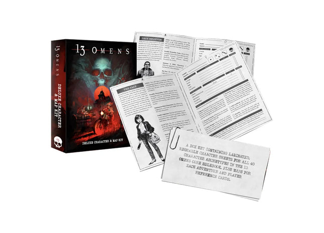 Gamers Guild AZ Paizo 13 Omens RPG: Deluxe Map & Character Kit (Pre-Order) ACD Distribution