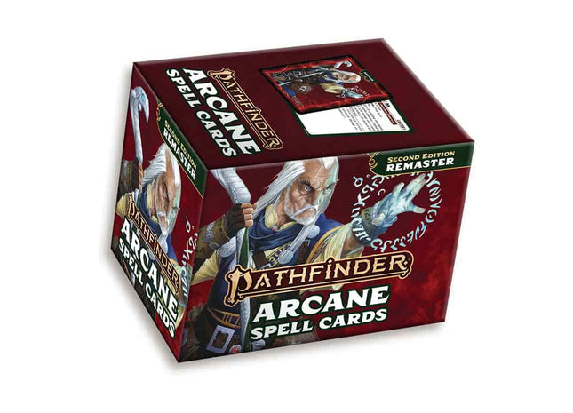 Gamers Guild AZ Paizo Pathfinder RPG (2E): Arcane Spell Cards (Remastered) (Pre-Order) GTS