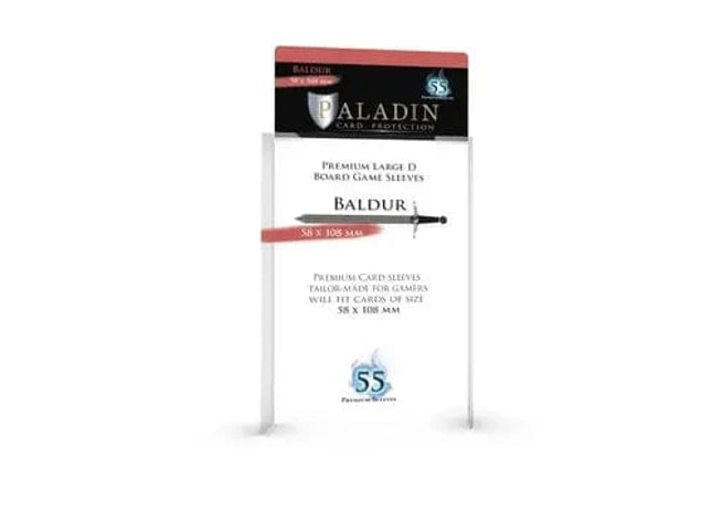 Gamers Guild AZ Paladin Paladin Board Game Sleeves: Baldur (58x108mm) Bridge Distribution