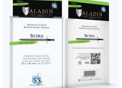 Gamers Guild AZ Paladin Paladin Board Game Sleeves: Bors (Tarot) GTS