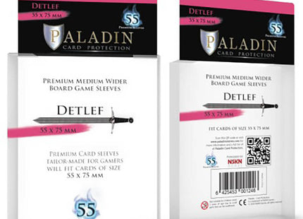 Gamers Guild AZ Paladin Paladin Board Game Sleeves: Detlef (Premium Medium Wider) GTS