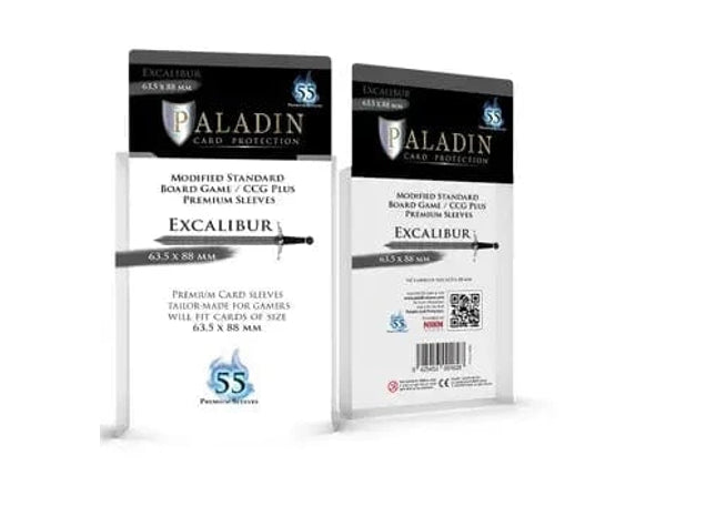 Gamers Guild AZ Paladin Paladin Board Game Sleeves: Excalibur (65.5x88mm) Bridge Distribution