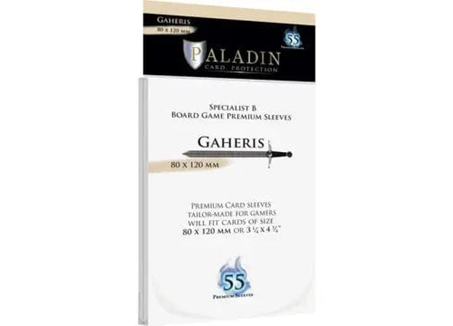 Gamers Guild AZ Paladin Paladin Board Game Sleeves: Gaheris (80x120mm) Bridge Distribution