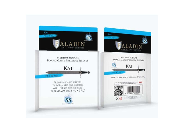 Gamers Guild AZ Paladin Paladin Board Game Sleeves: Kai (Medium Square) GTS