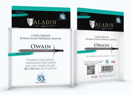 Gamers Guild AZ Paladin Paladin Board Game Sleeves: Owain (Large Square) GTS
