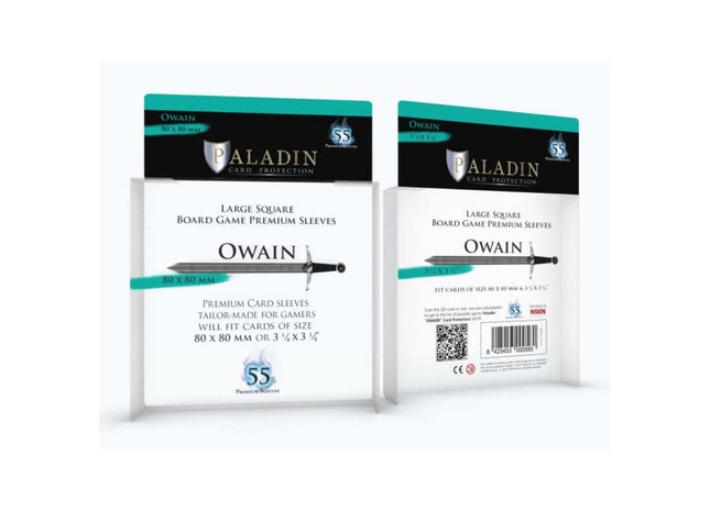 Gamers Guild AZ Paladin Paladin Board Game Sleeves: Owain (Large Square) GTS