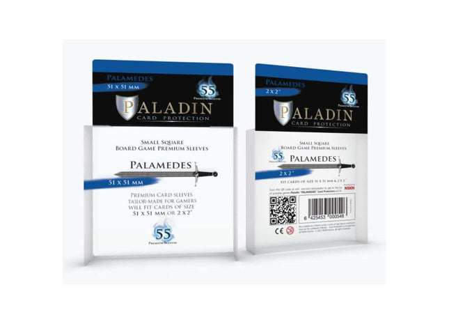 Gamers Guild AZ Paladin Paladin Board Game Sleeves: Palamedes (Small Square) GTS