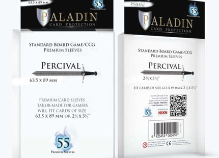 Gamers Guild AZ Paladin Paladin Board Game Sleeves: Percival (BG/CCG) GTS