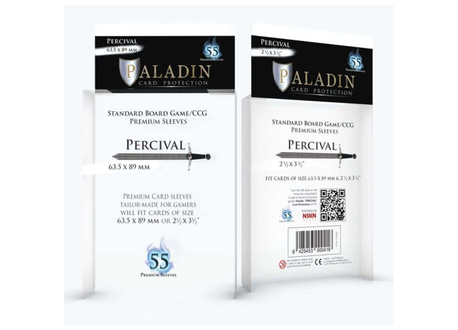 Gamers Guild AZ Paladin Paladin Board Game Sleeves: Percival (BG/CCG) GTS