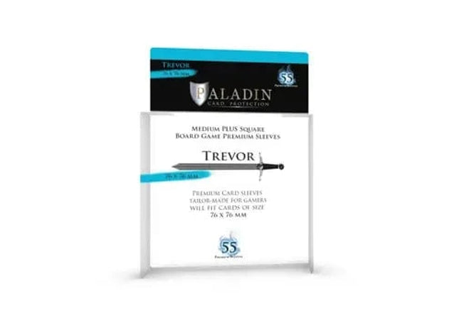 Gamers Guild AZ Paladin Paladin Board Game Sleeves: Trevor (76x76mm) Bridge Distribution