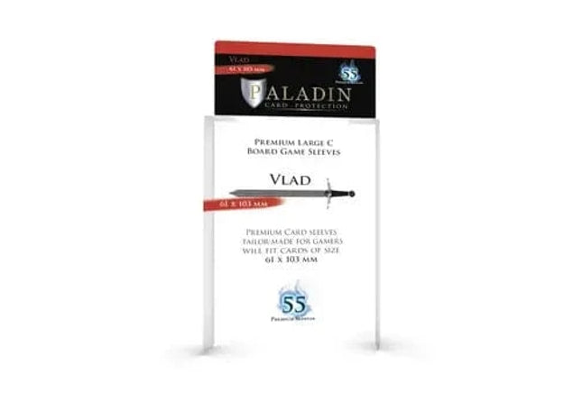 Gamers Guild AZ Paladin Paladin Board Game Sleeves: Vlad (61x103mm) Bridge Distribution