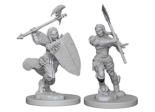 Gamers Guild AZ Pathfinder WZK72614 Pathfinder Minis: Deep Cuts Wave 1- Half-Orc Female Barbarian Southern Hobby