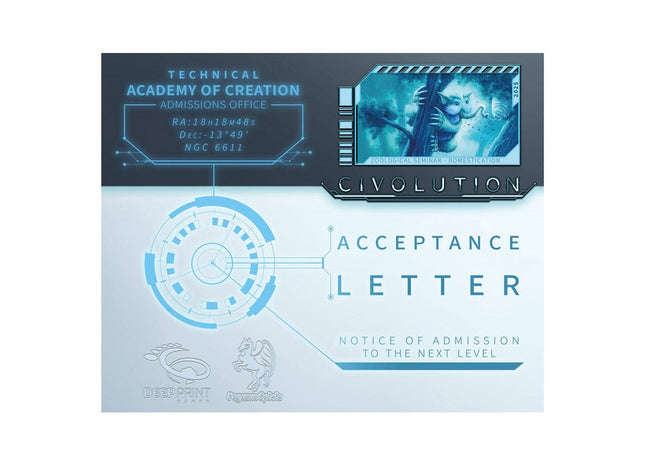 Gamers Guild AZ Pegasus Spiele Civolution: Acceptance Letter Expansion (Pre-Order) ACD Distribution