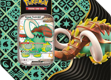Gamers Guild AZ Pokemon Pokemon Paldean Fates Tin - Great Tusk ex (Pre-Order) Pokemon
