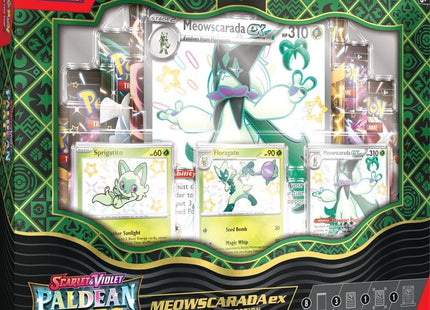 Gamers Guild AZ Pokemon Pokemon Scarlet and Violet 4.5 Paldean Fates ex Premium Collection - Shiny Meowscarada ex (Pre-Order) Pokemon