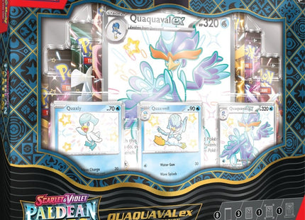 Gamers Guild AZ Pokemon Pokemon Scarlet and Violet 4.5 Paldean Fates ex Premium Collection - Shiny Quaquaval ex (Pre-Order) Pokemon