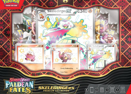 Gamers Guild AZ Pokemon Pokemon Scarlet and Violet 4.5 Paldean Fates ex Premium Collection - Shiny Skeledirge ex (Pre-Order) Pokemon