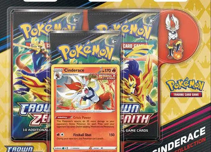 Gamers Guild AZ Pokemon Pokemon TCG: Crown Zenith - Pin Collection - Cinderace Pokemon