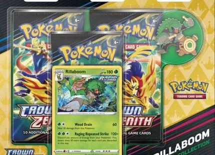 Gamers Guild AZ Pokemon Pokemon TCG: Crown Zenith - Pin Collection - Rillaboom Pokemon