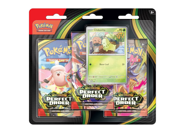 Gamers Guild AZ Pokemon Pokemon TCG: Mega Evolution 3: Perfect Order - 3-Booster Blister (Pre-Order) Pokemon