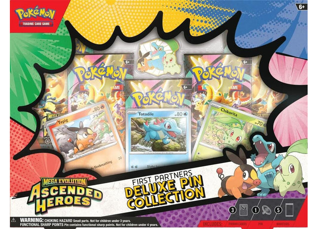 Gamers Guild AZ Pokemon Pokemon TCG: Mega Evolution: Ascended Heroes - First Partners Deluxe Pin Collection Pokemon