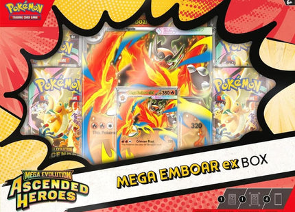 Gamers Guild AZ Pokemon Pokemon TCG: Mega Evolution: Ascended Heroes - Mega Emboar ex Box Pokemon