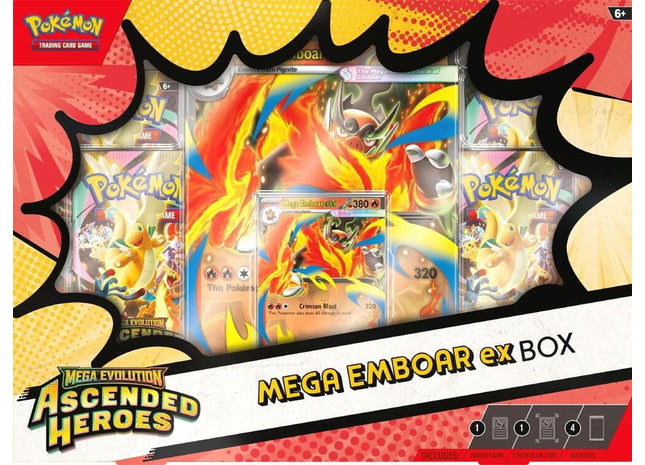 Gamers Guild AZ Pokemon Pokemon TCG: Mega Evolution: Ascended Heroes - Mega Emboar ex Box Pokemon