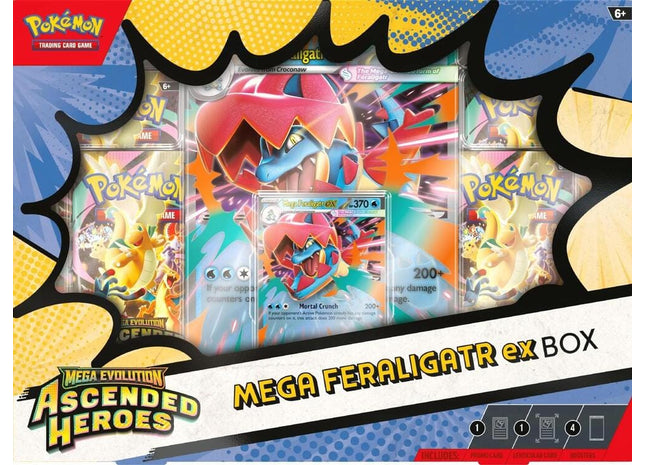 Gamers Guild AZ Pokemon Pokemon TCG: Mega Evolution: Ascended Heroes - Mega Feraligatr ex Box Pokemon
