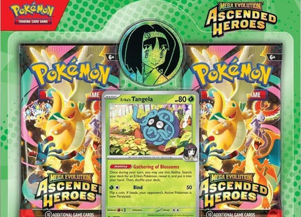 Gamers Guild AZ Pokemon Pokemon TCG: Mega Evolutions 2.5 - Ascended Heroes 2-Pack Blister - Erika Pokemon