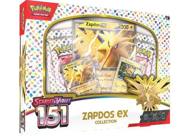 Gamers Guild AZ Pokemon POKEMON TCG: SCARLET AND VIOLET: 151 COLLECTION: ZAPDOS EX (Pre-Order) Old Pokemon