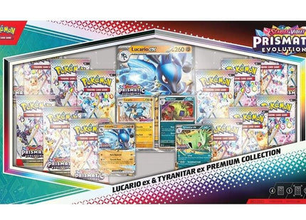 Gamers Guild AZ Pokemon Pokemon TCG: Scarlet & Violet: Prismatic Evolutions - Lucario ex & Tyranitar ex Premium Collection (Sam's Club Exclusive) Pokemon
