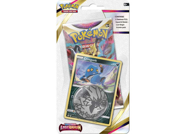 Gamers Guild AZ Pokemon Pokemon TCG: Sword & Shield Lost Origin Checklane Booster - Croagunk Old Pokemon