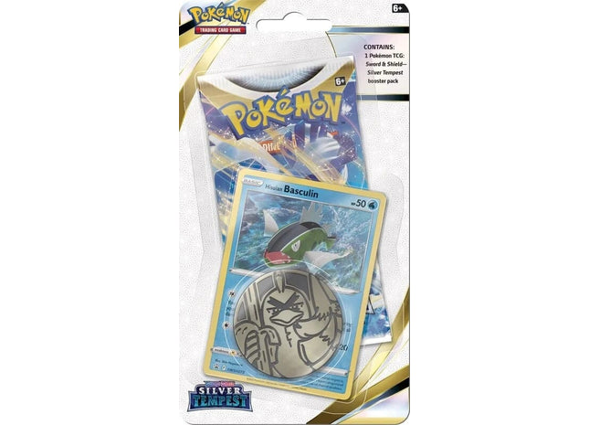 Gamers Guild AZ Pokemon Pokemon TCG: Sword & Shield Silver Tempest Checklane Blister - Basculin Old Pokemon