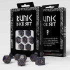 Gamers Guild AZ Q-Workshop Runic Dice Set: Mixed-Blue & Gold (Pre-Order) GTS