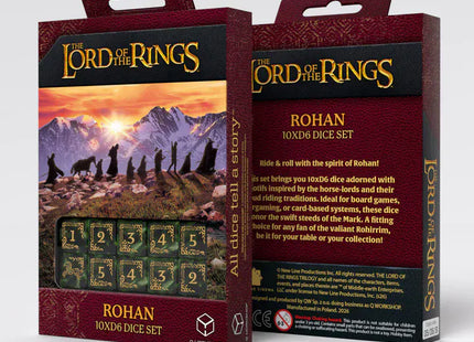Gamers Guild AZ Q-Workshop The Lord Of The Rings: Rohan 10xD6 Dice Set (Pre-Order) AGD