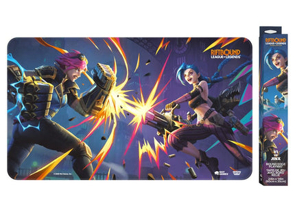 Gamers Guild AZ Riftbound Riftbound TCG: League of Legends: Vendetta Playmat - Vi vs Jinx (Pre-Order) GTS