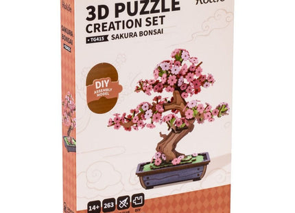 Gamers Guild AZ Robotime 3D Puzzle Creation Set: Sakura Bonsai ACD Distribution