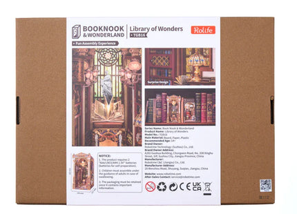Gamers Guild AZ Robotime Book Nook & Wonderland: Library of Wonders Faire
